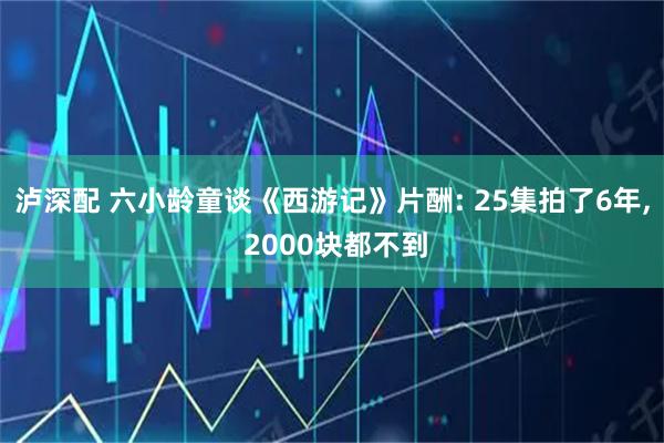 泸深配 六小龄童谈《西游记》片酬: 25集拍了6年, 2000块都不到