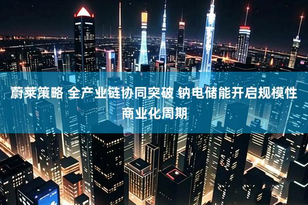 蔚莱策略 全产业链协同突破 钠电储能开启规模性商业化周期